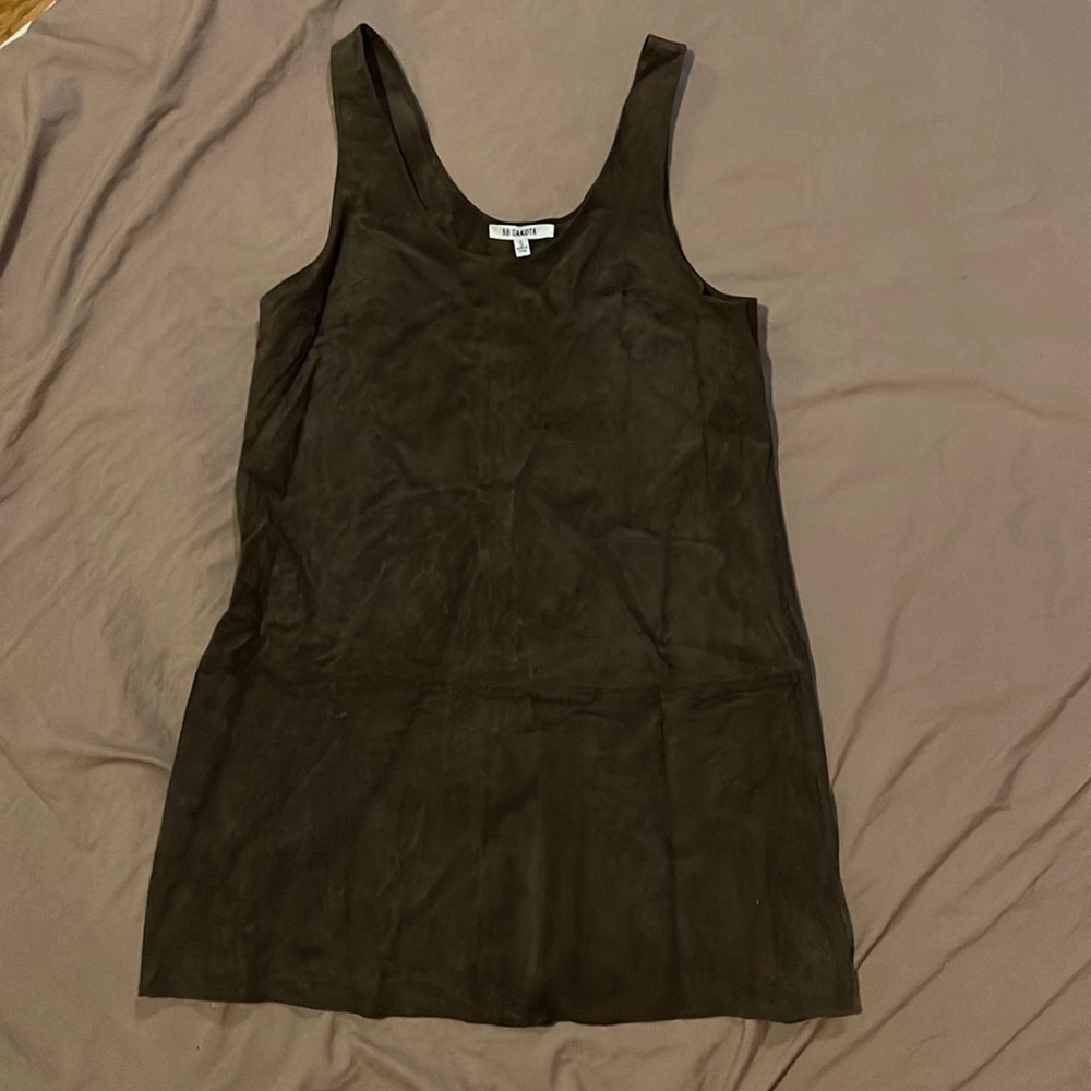 BB Dakota 100% brown leather dress